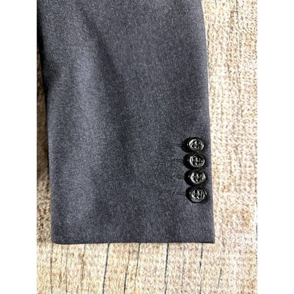 Banana Republic 3 Button Wool Blend Blazer Sport Coat Gray Men’s Size 40R - Picture 4 of 8